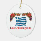 Griechenland-Weihnachten Keramikornament (Links)