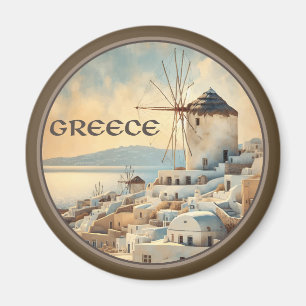 Griechenland Windmühlen von Mykonos Magnet