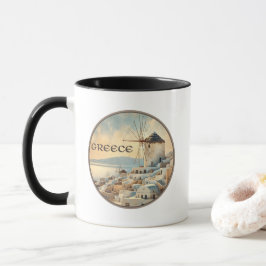 Griechenland Windmühlen von Mykonos Tasse