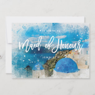 Griechenland wird mein Vorschlag für eine Trauzeug Dankeskarte