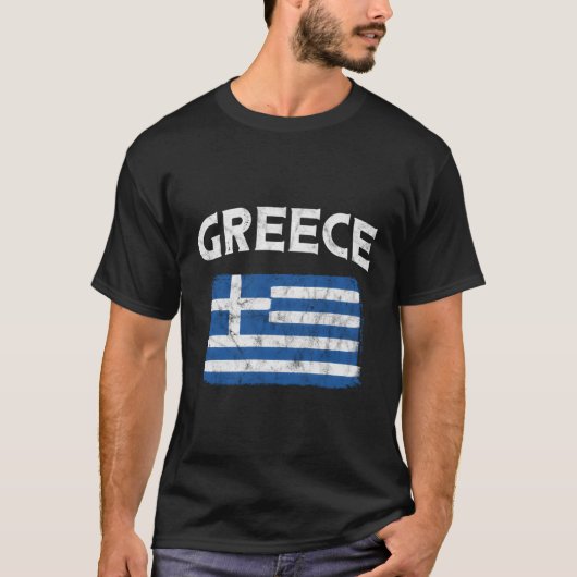 Griechenlandflagge T-Shirt (Vorderseite)