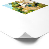 GRIECHENLANDSCHAFT GRIECHENLANDSCHAFT WASSERFARBE POSTER (Ecke)