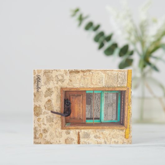 Griechin Postkarte (Stehend Vorderseite)