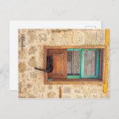 Griechin Postkarte (Vorne/Hinten)