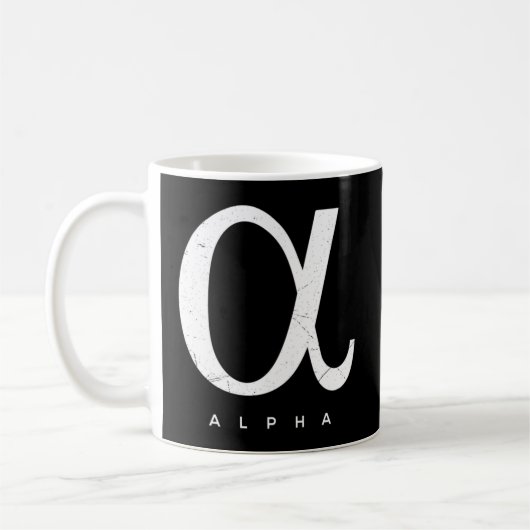 Griechisch Alpha Kaffeetasse (Links)