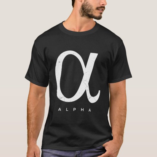 Griechisch Alpha T-Shirt (Vorderseite)