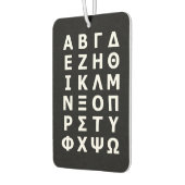 Griechisch Alphabet Air Freshener Autolufterfrischer (Links)