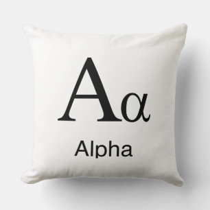Griechisch Alphabet Alpha Kissen