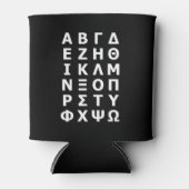 Griechisch Alphabet Can Cooler Dosenkühler (Vorderseite)