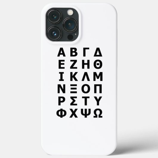 Griechisch Alphabet Case-Mate iPhone Hülle (Rückseite)