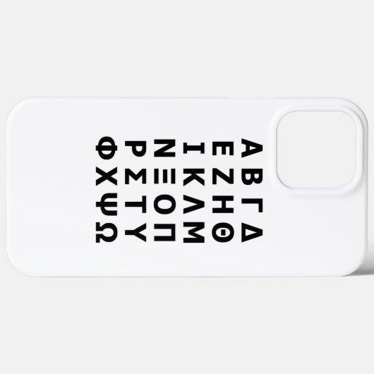 Griechisch Alphabet Case-Mate iPhone Hülle (Rückseite (Horizontal))