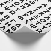 Griechisch Alphabet Geschenkpapier (Ecke)
