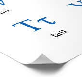 Griechisch Alphabet Horizontal Poster (Ecke)