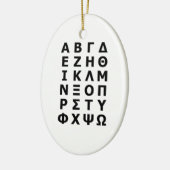 Griechisch Alphabet Keramik Ornament (Links)