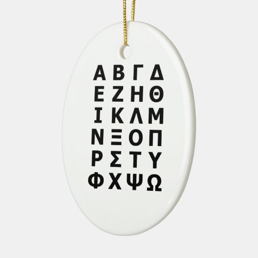 Griechisch Alphabet Keramik Ornament (Links)