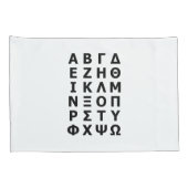 Griechisch Alphabet Kissenbezug (Rückseite-Rechts)