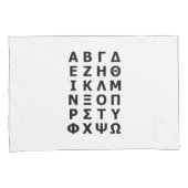 Griechisch Alphabet Kissenbezug (Vorderseite-Rechts)