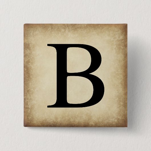 Griechisch Alphabet Letter Beta Button (Vorderseite)