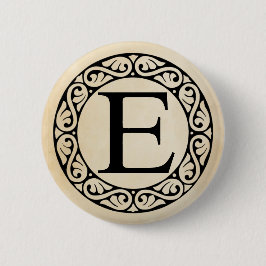 Griechisch Alphabet Letter Epsilon Button