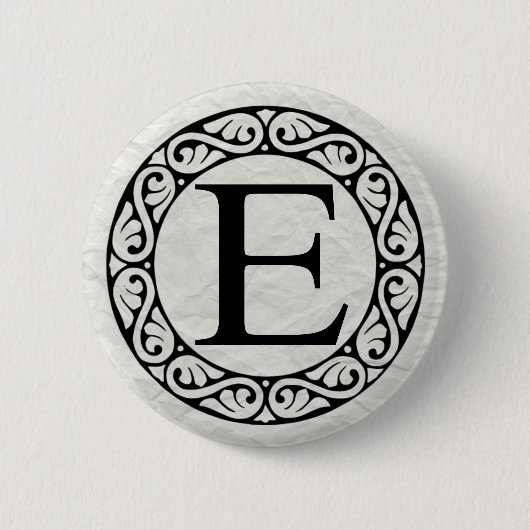 Griechisch Alphabet Letter Epsilon Button (Vorderseite)