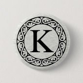Griechisch Alphabet Letter Kappa Button (Vorderseite)