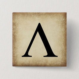 Griechisch Alphabet Letter Lambda Button