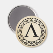 Griechisch Alphabet Letter Lambda Magnet (Vorderseite/Rückseite)