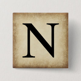 Griechisch Alphabet Letter Nu Button
