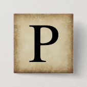 Griechisch Alphabet Letter Rho Button (Vorderseite)