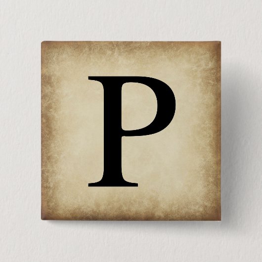 Griechisch Alphabet Letter Rho Button (Vorderseite)