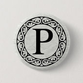 Griechisch Alphabet Letter Rho Button (Vorderseite)