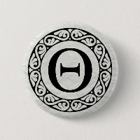 Griechisch Alphabet Letter Theta