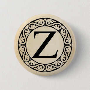 Griechisch Alphabet Letter Zeta Button