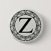Griechisch Alphabet Letter Zeta Button (Vorderseite)
