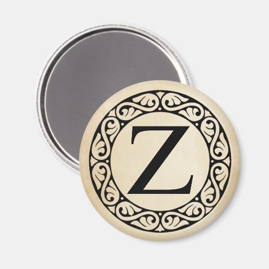 Griechisch Alphabet Letter Zeta Magnet (Vorderseite/Rückseite)
