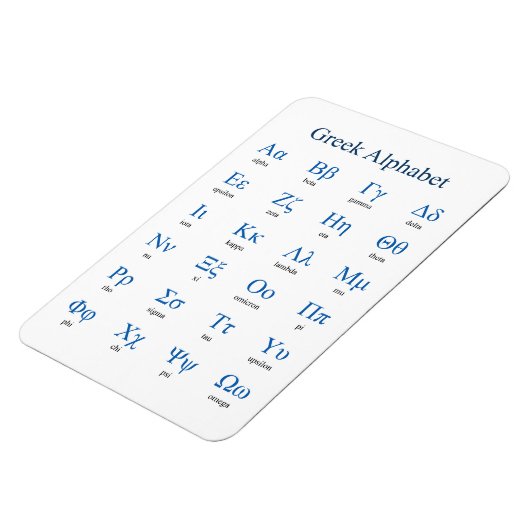 Griechisch Alphabet Magnet (Linke Seite)