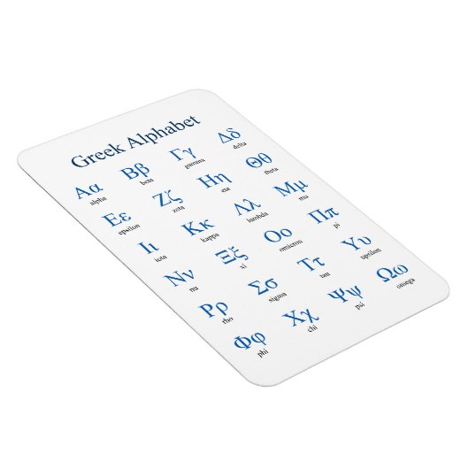 Griechisch Alphabet Magnet (Rechte Seite)