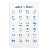 Griechisch Alphabet Magnet (Vertikal)