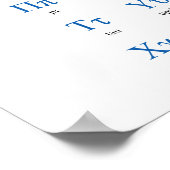 Griechisch Alphabet Narrow Vertikal Poster (Ecke)
