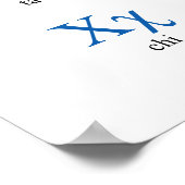 Griechisch Alphabet Narrow Vertikal Poster (Ecke)