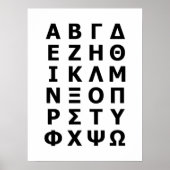 Griechisch Alphabet Poster (Vorne)