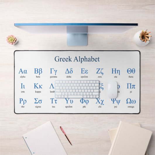 Griechisch Alphabet Schreibtischunterlage (Büro 1)