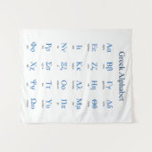 Griechisch Alphabet Wandteppich (Vorderseite (Horizontal))