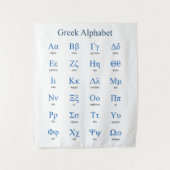 Griechisch Alphabet Wandteppich (Vorderseite)