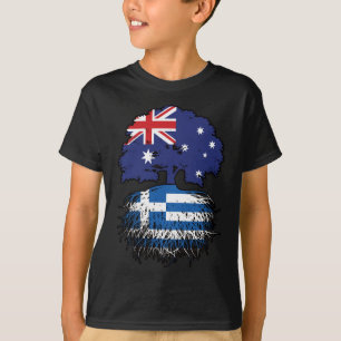 Griechisch-australische Treueflagge T-Shirt