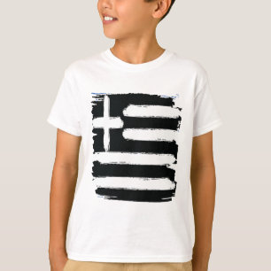Griechisch beängstigend Schwarze Grunge Vintage F T-Shirt