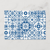 Griechisch Bougainvillea Babydusche Windelwanne Begleitkarte (Rückseite)