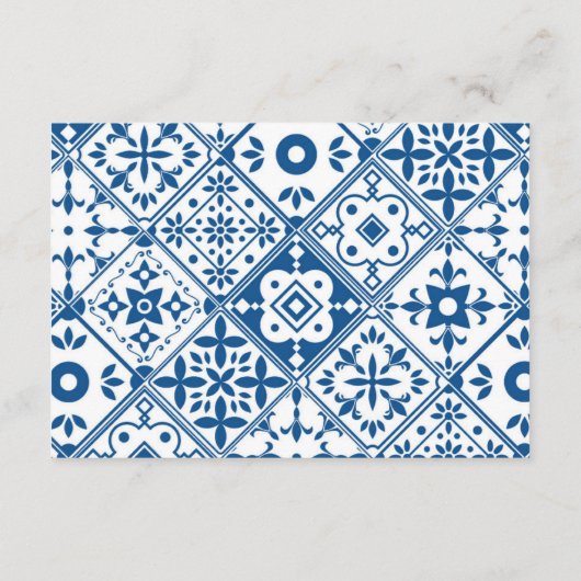 Griechisch Bougainvillea Babydusche Windelwanne Begleitkarte (Rückseite)