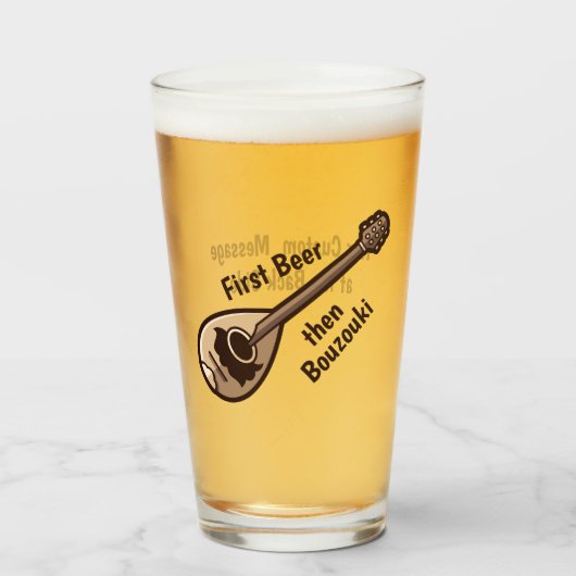 Griechisch Bouzouki Glas (Vorne (Gefüllt))
