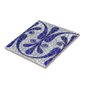 Griechisch Broken Tile Mosaik Art Blue Glass and P Fliese (Seite)